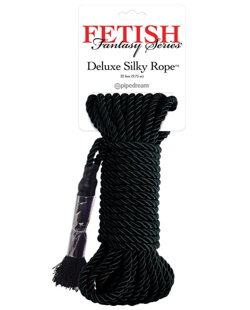 Pipedream Products Fetish Fantasy Series Deluxe Silk Rope Black Kink &amp; BDSM