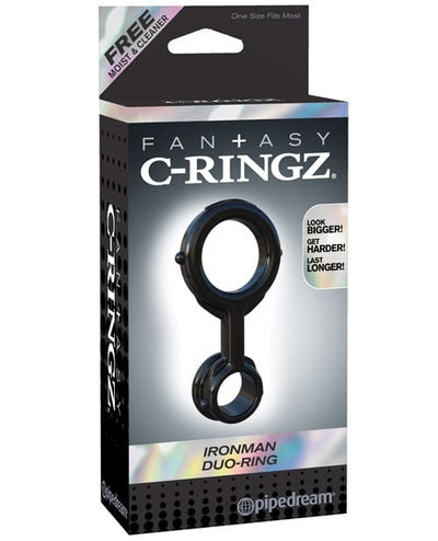 Pipedream Products Fantasy C Ringz Ironman Duo Ring - Black Penis Toys