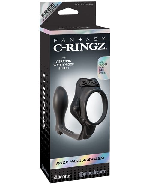 Pipedream Products Fantasy C-Ringz Rock Hard Ass-gasm Vibrating Ring - Black Penis Toys