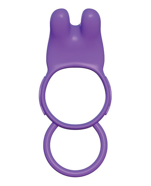 Pipedream Products Fantasy C-ringz Twin Teazer Rabbit Ring - Purple Penis Toys