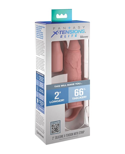 Pipedream Products Fantasy X-tensions Elite 6" Extension W-strap - Light Penis Toys