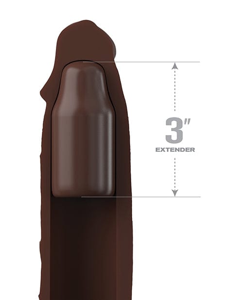Pipedream Products Fantasy X-tensions Elite 7" Extension W-strap - Brown Penis Toys