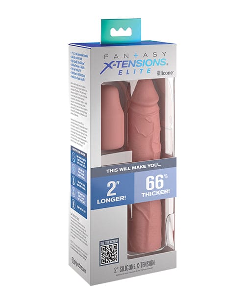 Pipedream Products Fantasy X-tensions Elite 8" Sleeve W/2" Plug Light Penis Toys