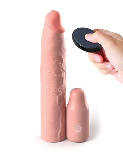 Pipedream Products Fantasy X-tensions Elite 9" Sleeve Vibrating 3" Plug W/remote Penis Toys