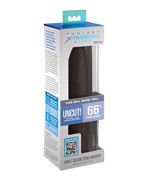 Pipedream Products Fantasy X-tensions Elite Uncut 7" Extension Sleeve Brown Penis Toys
