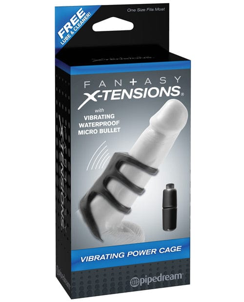 Pipedream Products Fantasy X-tensions Vibrating Power Cage - Black Penis Toys