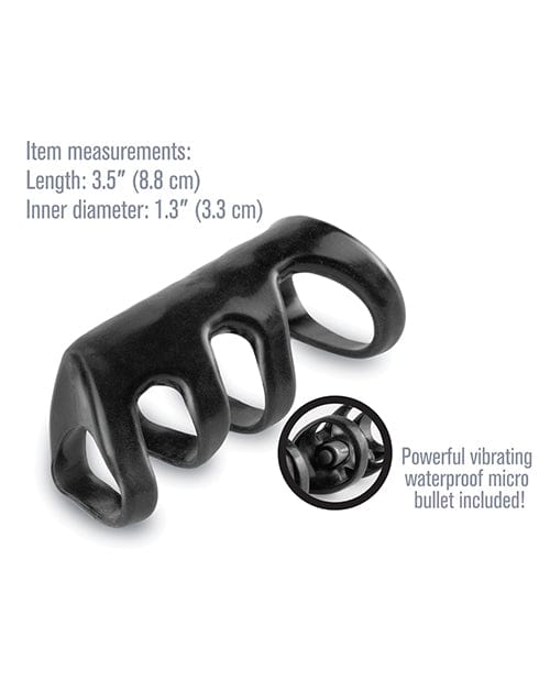 Pipedream Products Fantasy X-tensions Vibrating Power Cage - Black Penis Toys