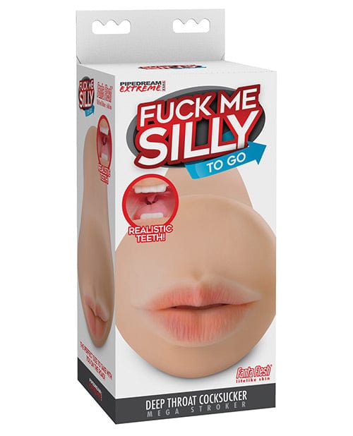 Pipedream Products Fuck Me Silly To Go Deep Throat Cocksucker Mega Stroker Penis Toys