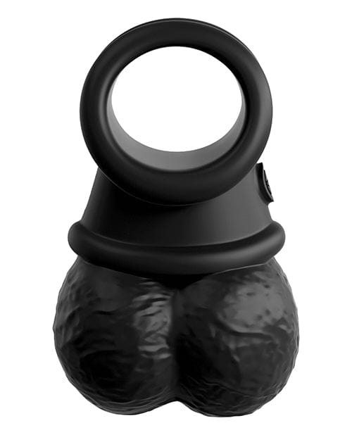 Pipedream Products King Cock Elite The Crown Jewels Weighted Swinging Balls - Black Penis Toys