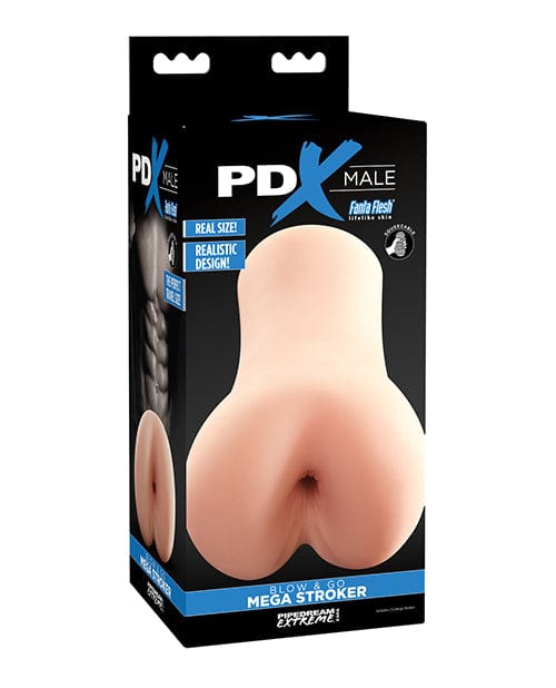 Pipedream Products PDX Male Blow &amp; Go Mega Stroker Flesh Penis Toys