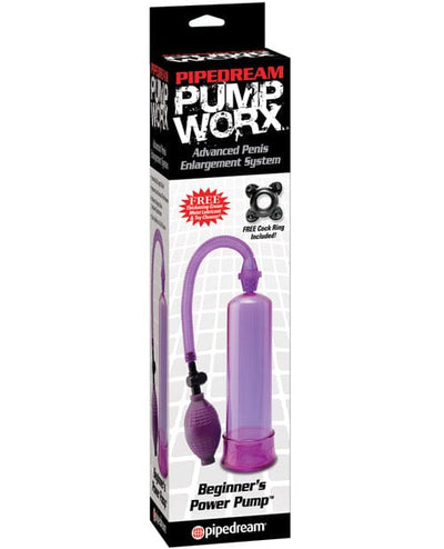 Pipedream Products Pump Worx Beginner's Power Pump Purple Penis Toys