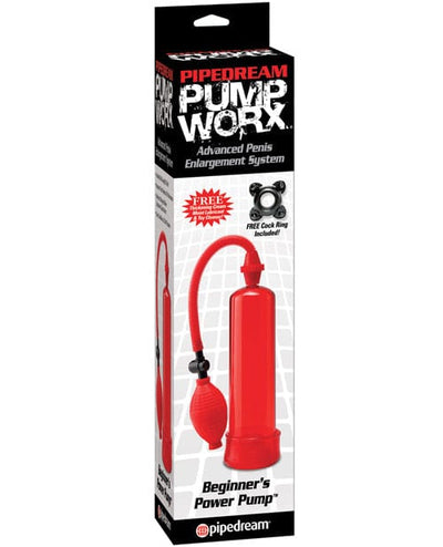 Pipedream Products Pump Worx Beginner's Power Pump Red Penis Toys