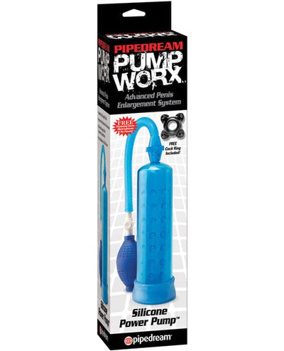 Pipedream Products Pump Worx Silicone Power Pump Blue Penis Toys