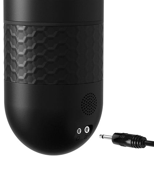 Pipedream Products Sir Richards Control Power-bator with Talking &amp; Moaning - Black Penis Toys