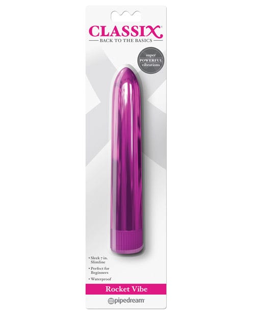 Pipedream Products Classix 7" Metallic Vibe Pink Vibrators