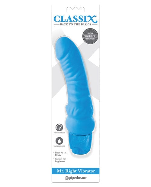 Pipedream Products Classix Mr Right Vibrator Blue Vibrators