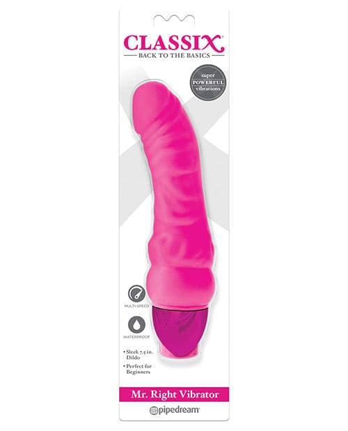 Pipedream Products Classix Mr Right Vibrator Pink Vibrators