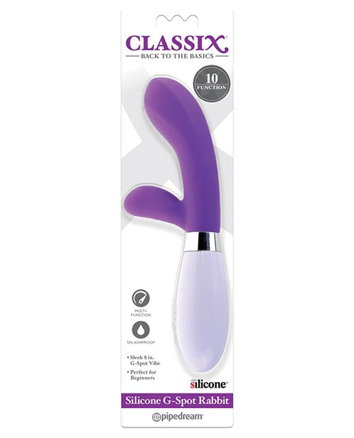 Pipedream Products Classix Silicone G-Spot Rabbit - Purple Vibrators