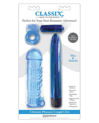 Pipedream Products Classix Ultimate Pleasure Couples Kit Blue Vibrators