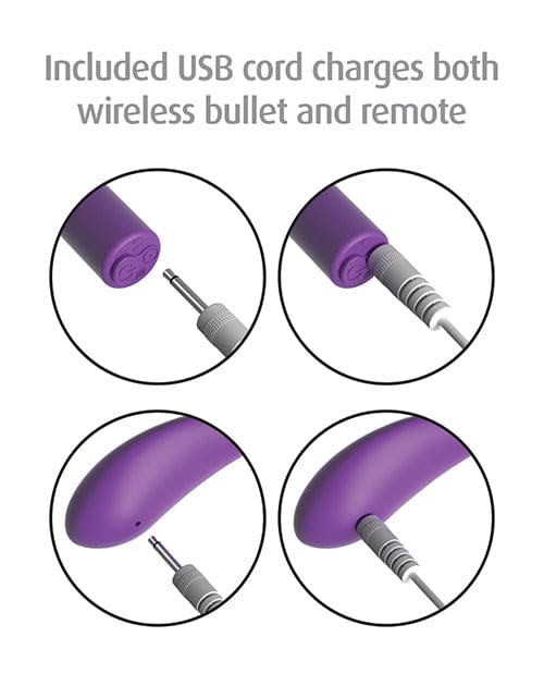 Pipedream Products Fantasy For Her Crotchless Panty Thrill Her - Purple Vibrators