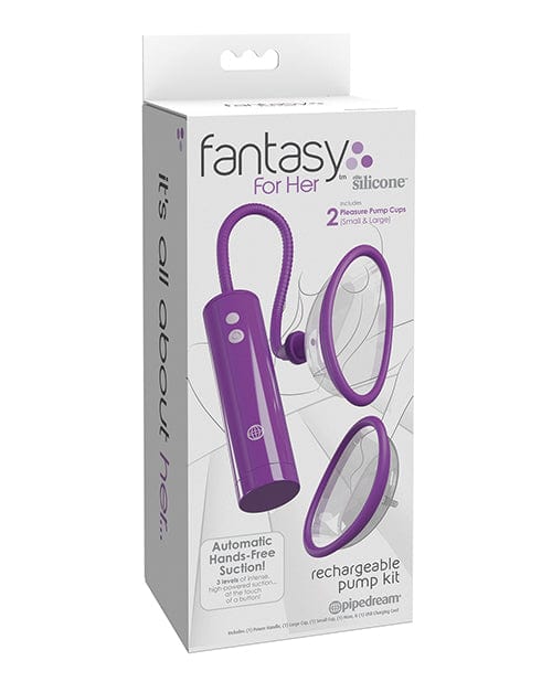 Pipedream Products Fantasy For Her Rechargeable Pleasure Pump Kit - Purple Vibrators