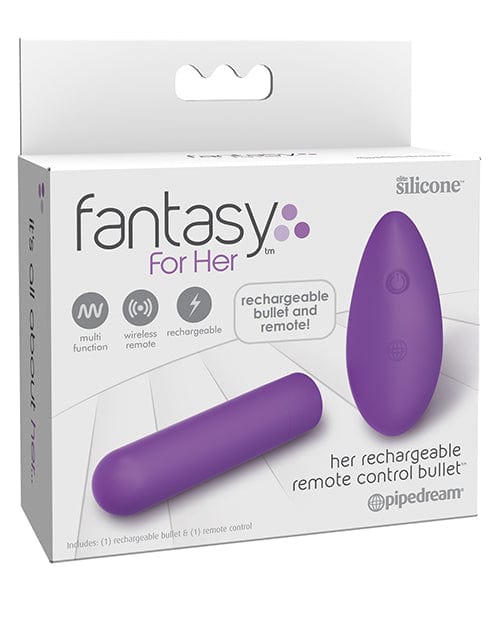 Pipedream Products Fantasy For Her Rechargeable Remote Control Bullet - Purple Vibrators