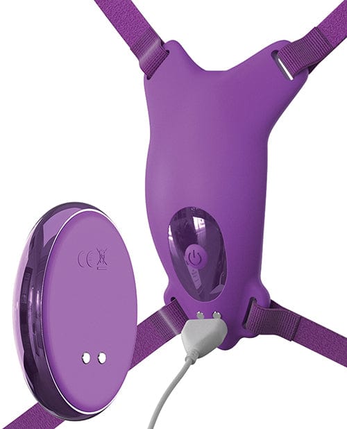 Pipedream Products Fantasy For Her Ultimate Butterfly Strap On - Purple Vibrators