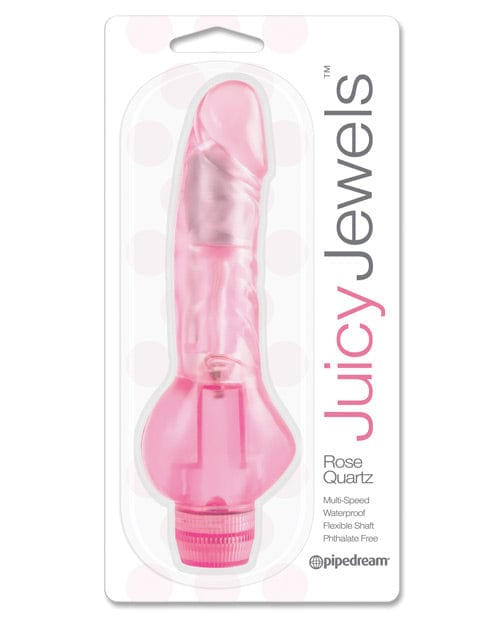 Pipedream Products Juicy Jewels Rose Quartz Vibrator - Pink Vibrators