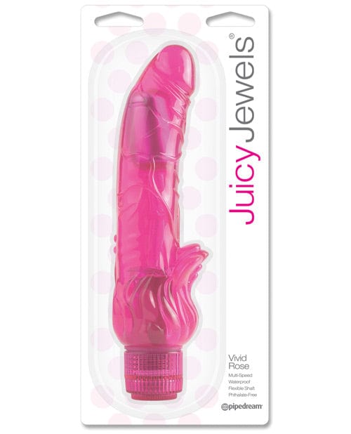 Pipedream Products Juicy Jewels Vivid Rose Vibrator - Dark Pink Vibrators