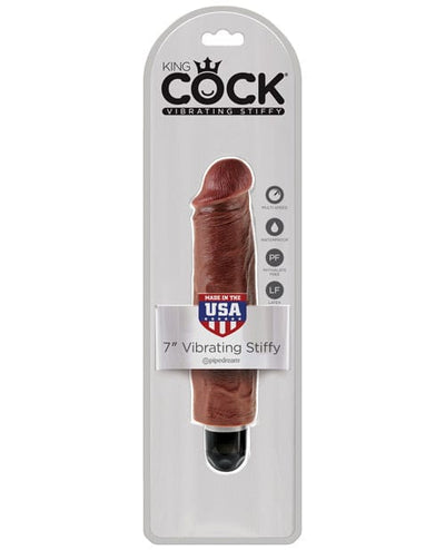 Pipedream Products King Cock 7" Vibrating Stiffy Brown / 7" Vibrators
