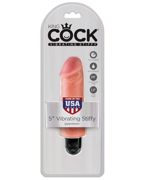 Pipedream Products King Cock 7" Vibrating Stiffy Flesh / 5" Vibrators