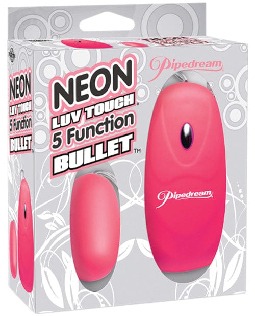 Pipedream Products Neon Luv Touch Bullet - 5 Function Pink Vibrators