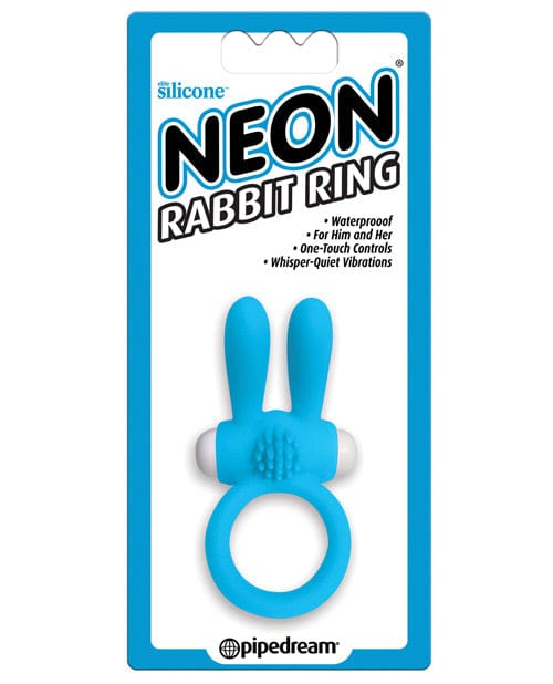 Pipedream Products Neon Luv Touch Rabbit Ring Blue Vibrators