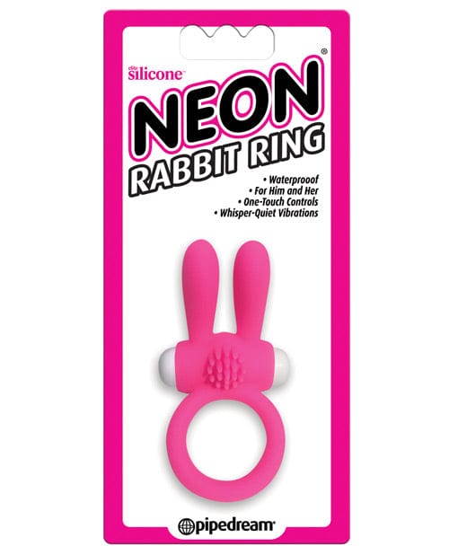 Pipedream Products Neon Luv Touch Rabbit Ring Pink Vibrators