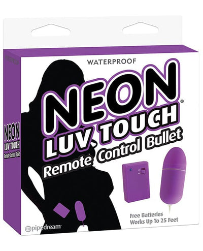 Pipedream Products Neon Luv Touch Remote Control Bullet - Purple Vibrators