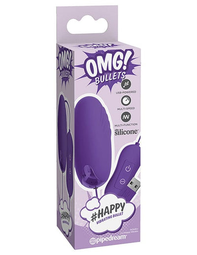 Pipedream Products OMG! Bullets #Happy - Purple Vibrators
