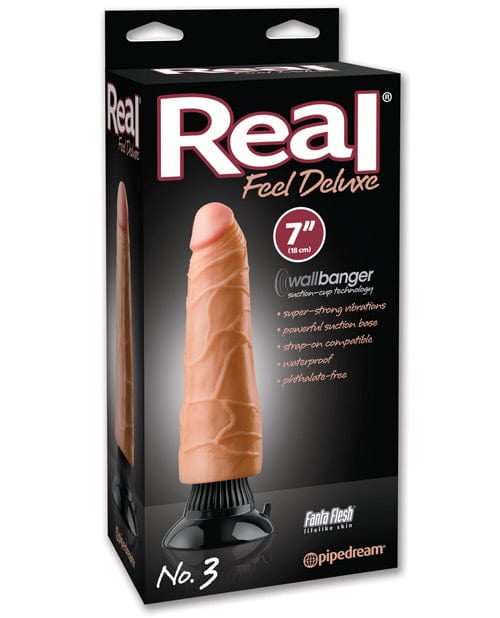 Pipedream Products Real Feel Deluxe No. 3 - 7" Vibe Waterproof Flesh Vibrators