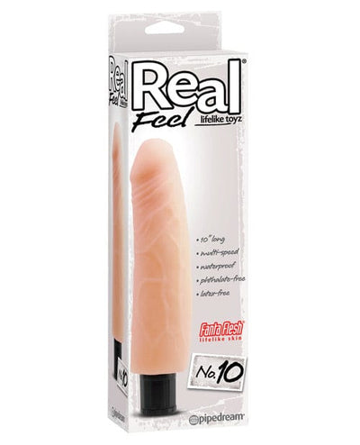 Pipedream Products Real Feel No. 10 Long 10" Vibe Waterproof - Multi-Speed Flesh Vibrators