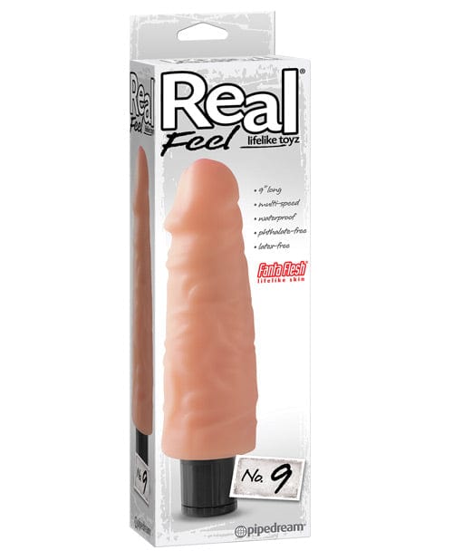 Pipedream Products Real Feel No. 9 Long – 9" Vibe Waterproof Flesh Vibrators