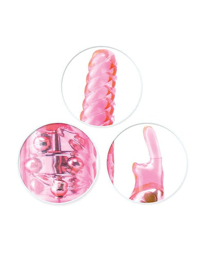 Pipedream Products Total Ecstasy Triple Stimulator Vibe - Pink Vibrators