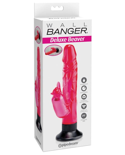 Pipedream Products Wall Bangers Deluxe Beaver Vibe Waterproof - Pink Vibrators