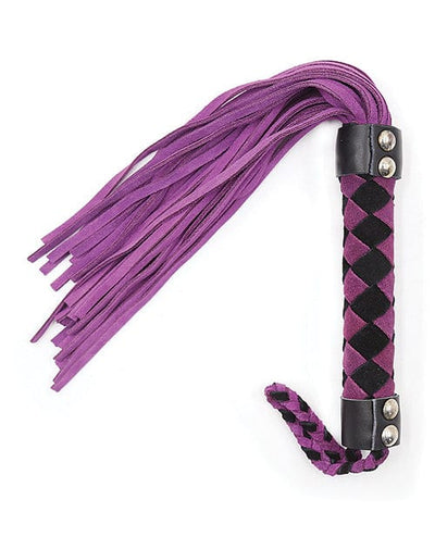Plesur Plesur 15" Leather Flogger Purple Kink & BDSM