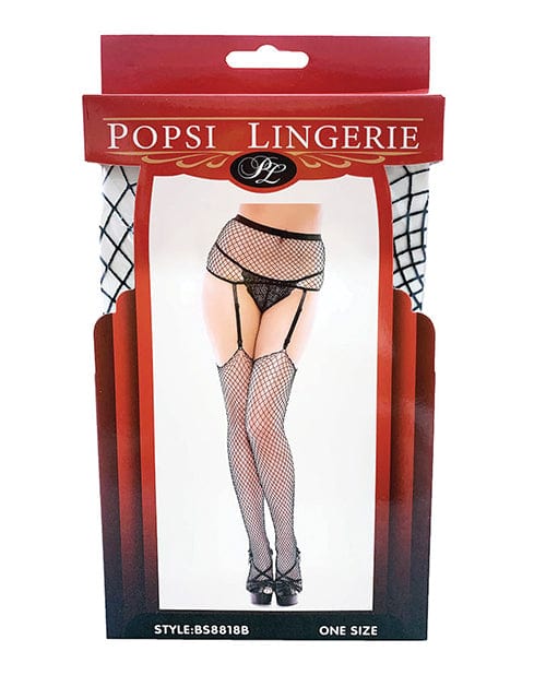 Fishnet Garter Pantyhose One Size Fits Most