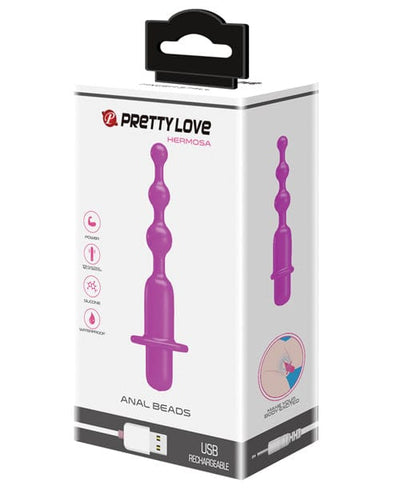 Pretty Love Pretty Love Hermosa Anal Beads Vibrator - 12 Function Fuchsia Anal Toys
