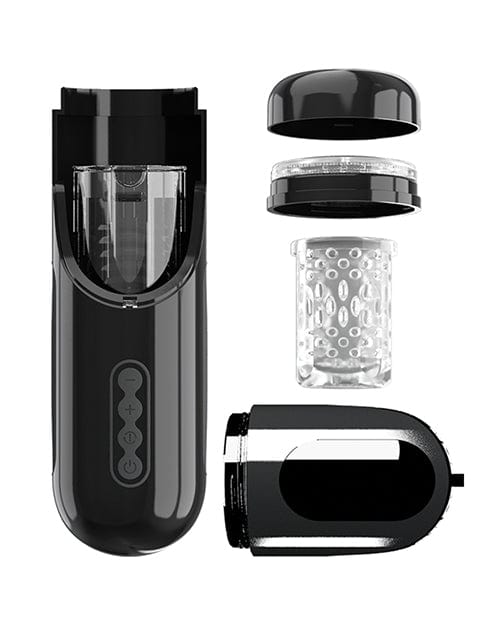 Pretty Love Pretty Love Lorelei Rotating &amp; Thrusting Masturbator - Black Penis Toys