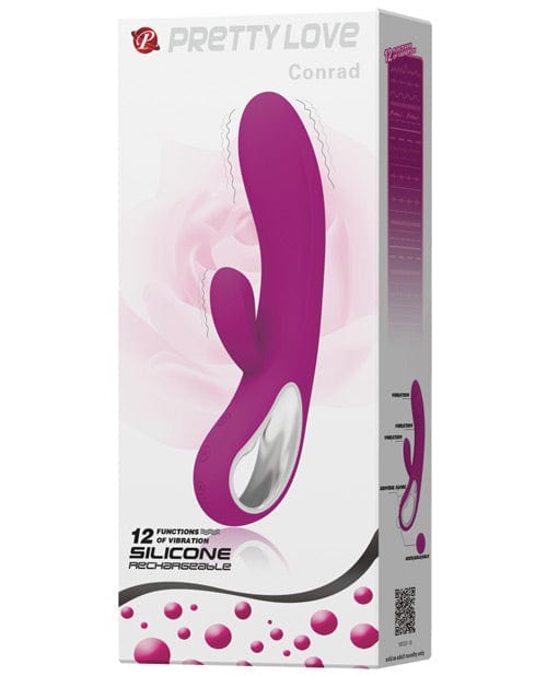 Pretty Love Pretty Love Elmer Rabbit with Handle 12 Function - Fuchsia Vibrators