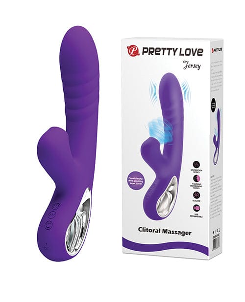 Pretty Love Pretty Love Jersey Sucking &amp; Vibrating Rabbit - Purple Vibrators