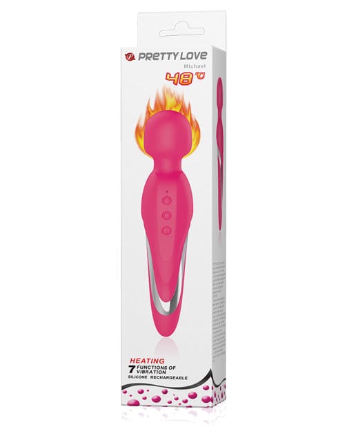 Pretty Love Pretty Love Michael Heating Body Wand - Pink Vibrators