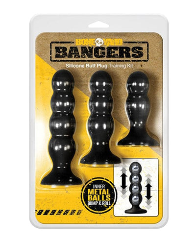 Rascal Video LLC Boneyard Bangerz Silicone Butt Plug Training Kit - Black Anal Toys