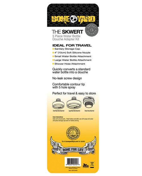 Rascal Video Boneyard Skwert 5 Piece Water Bottle Douche Adaptor Kit More